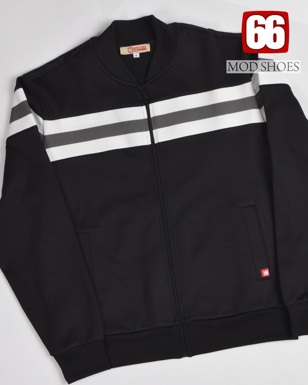 The 'Dont Look Back In Anger' Track Top In Black by 66 Clothing - Noel Gallagher (Oasis Video) Inspired