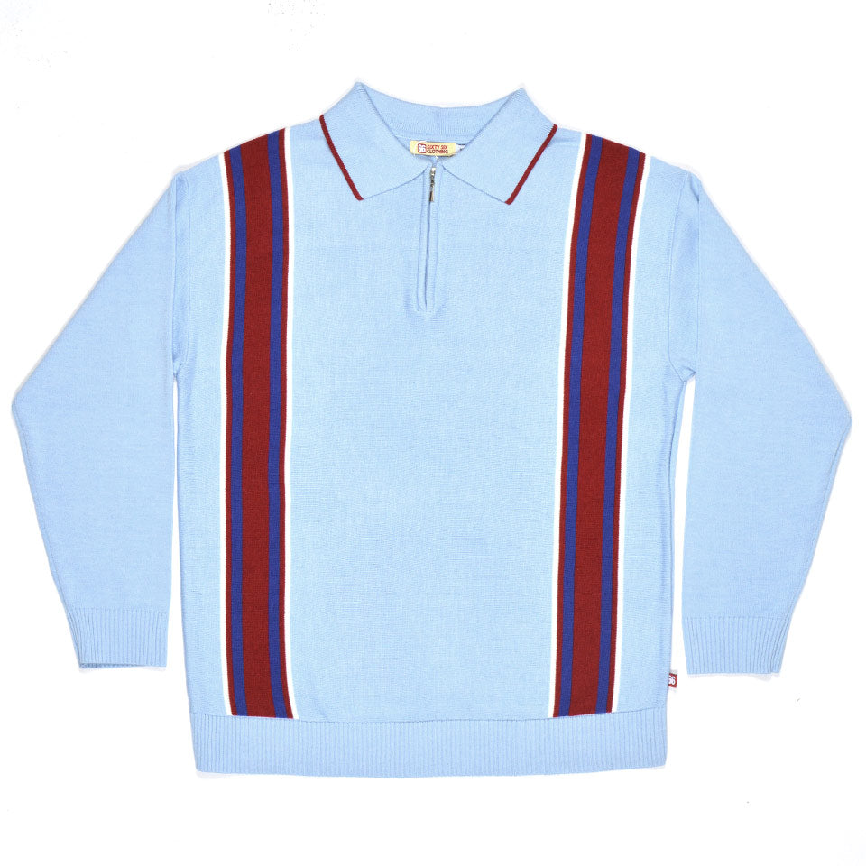 The 'SuperNova' by 66 Clothing - Striped Knit Top Inspired By Noel Gallagher Oasis