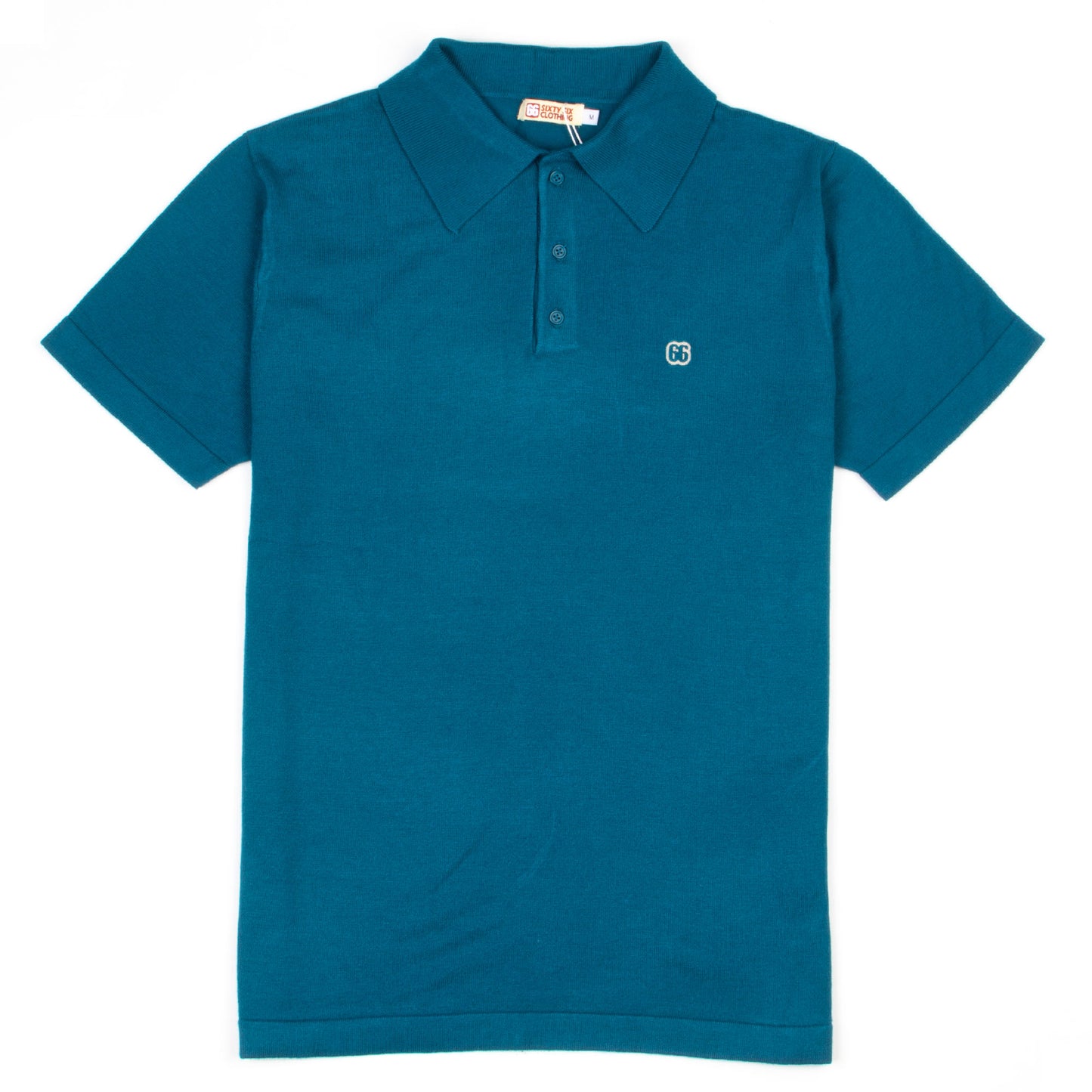 The Peterson Polo in Teal - by 66 Clothing
