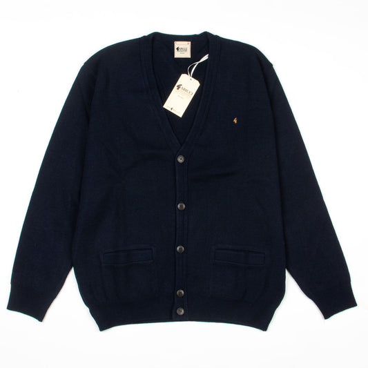 Gabicci Button Through Cardigan Navy - Wool Mix
