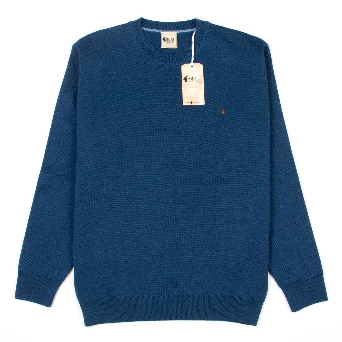 Gabicci Crew Neck Denim - Wool Mix