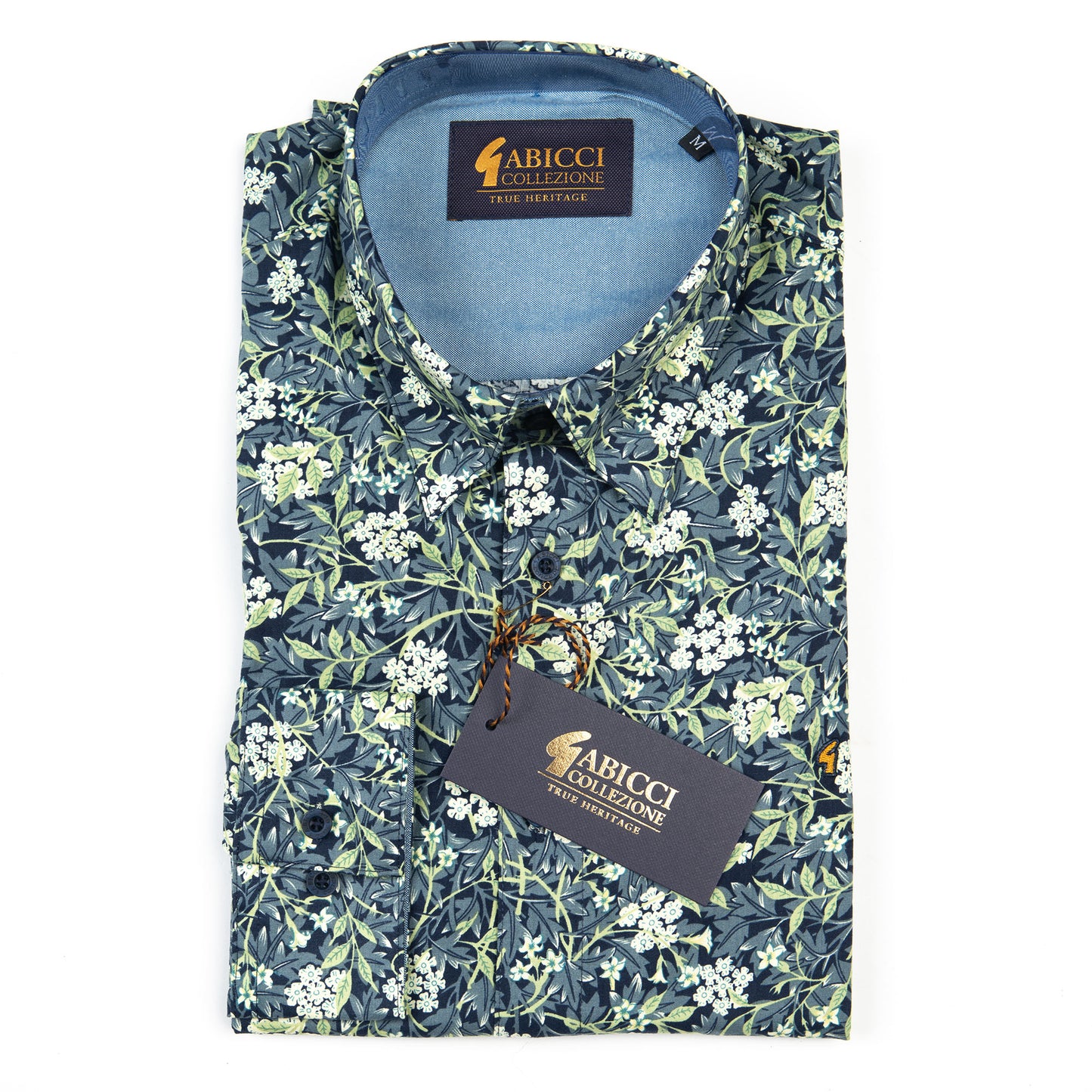 Gabicci Classic Long Sleeve Navy Pattern