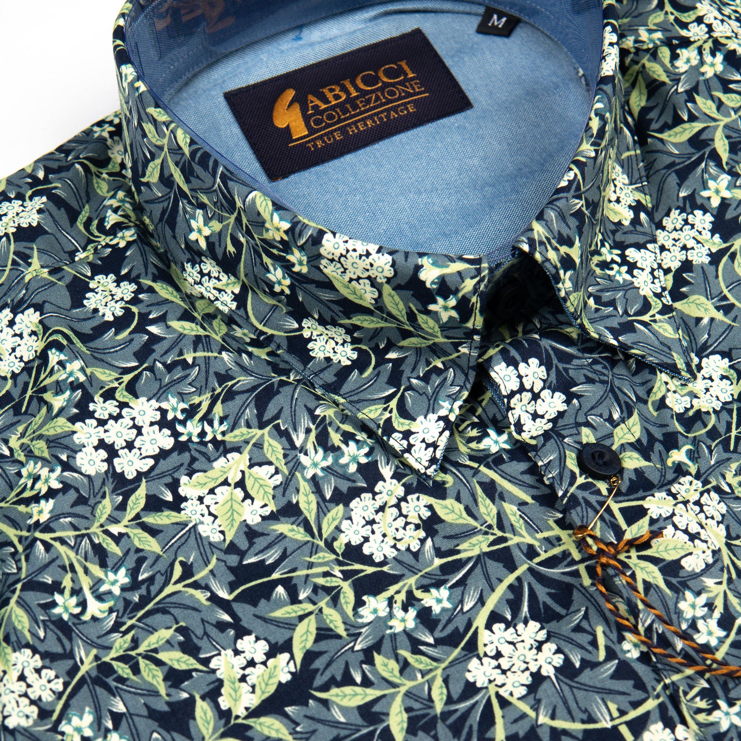 Gabicci Classic Long Sleeve Navy Pattern