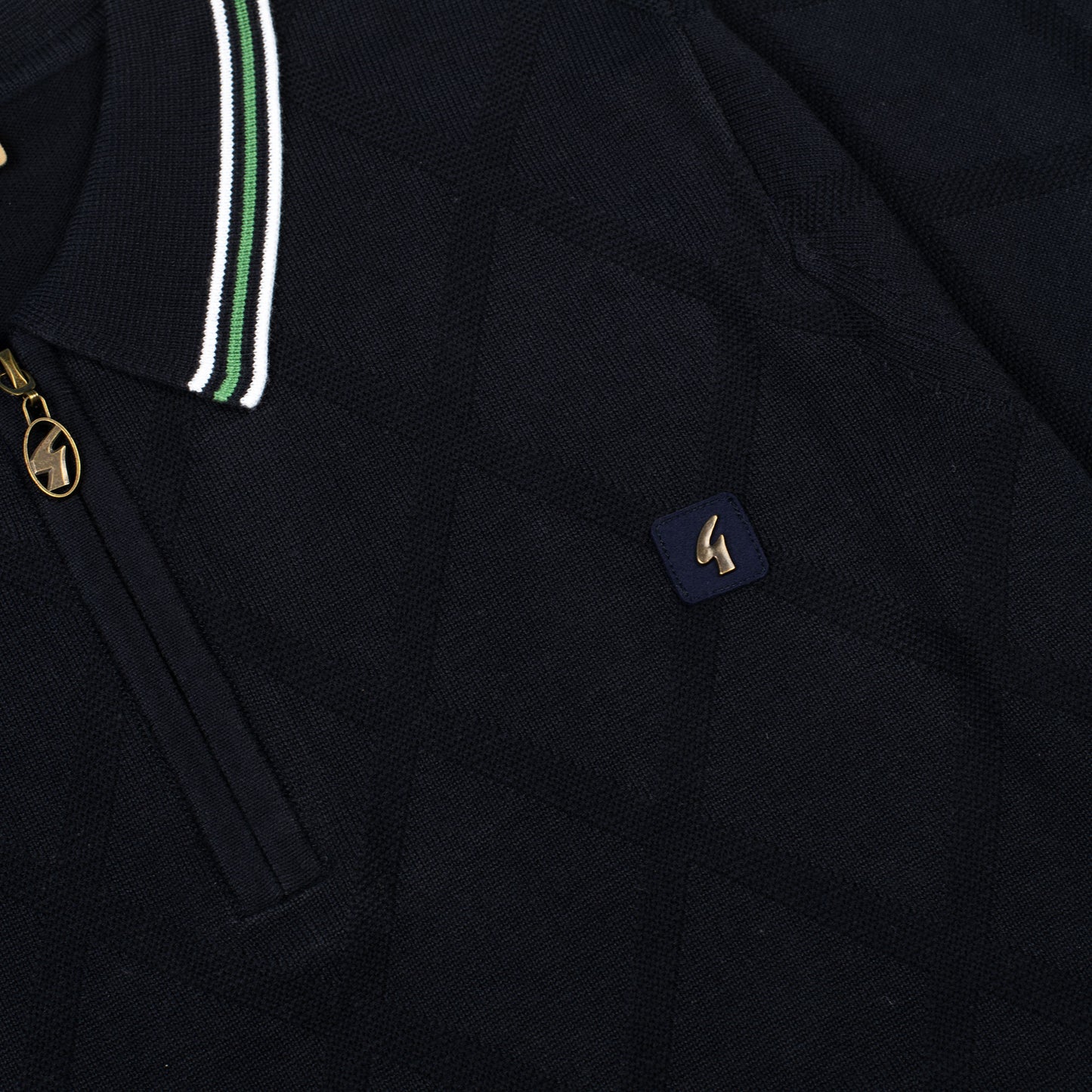 Gabicci - Moore Knit Polo In Navy