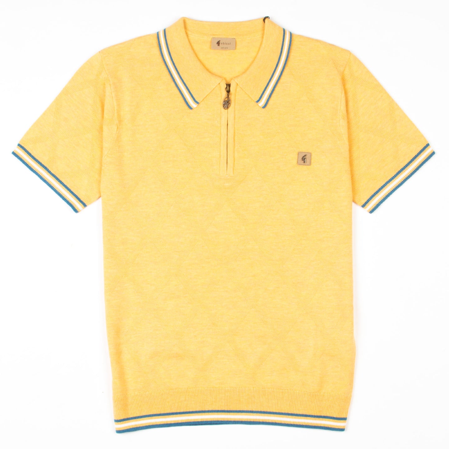 Gabicci - Moore Knit Polo In Pineapple