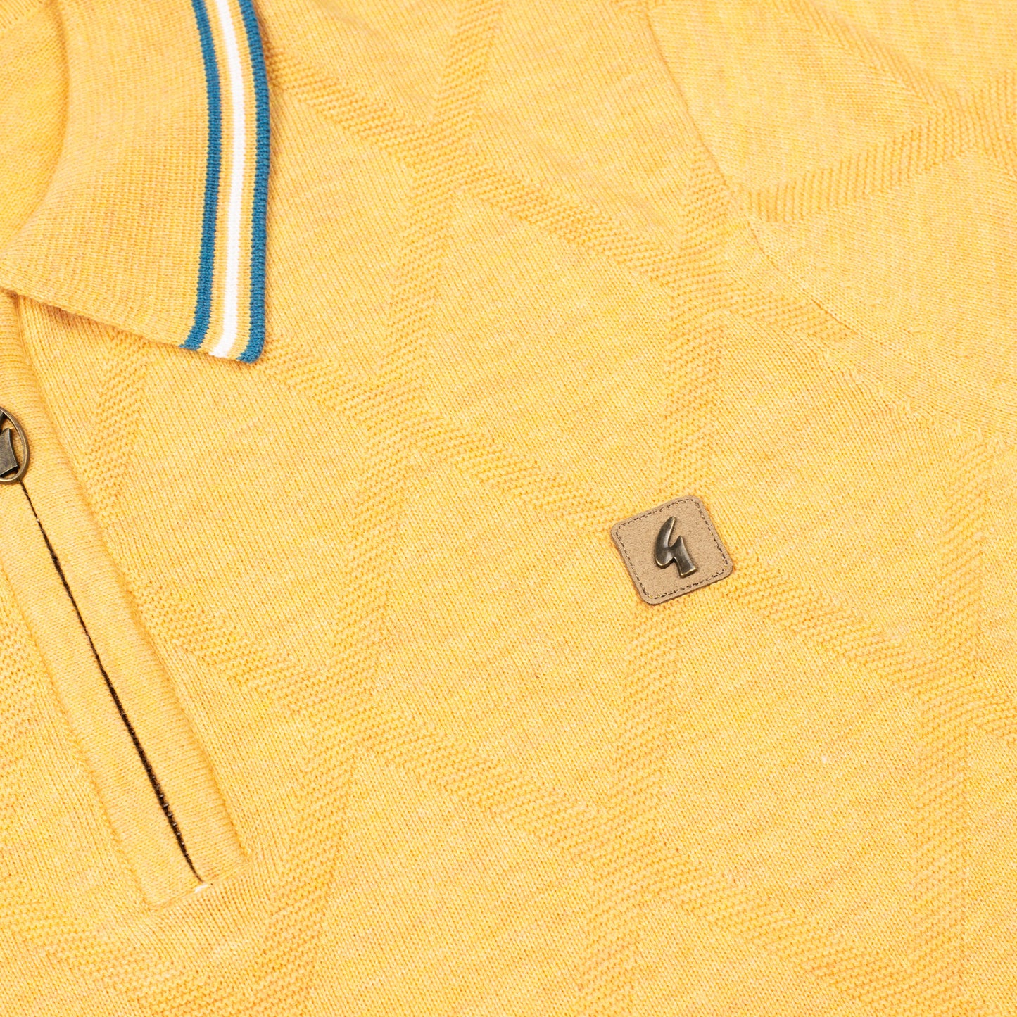 Gabicci - Moore Knit Polo In Pineapple