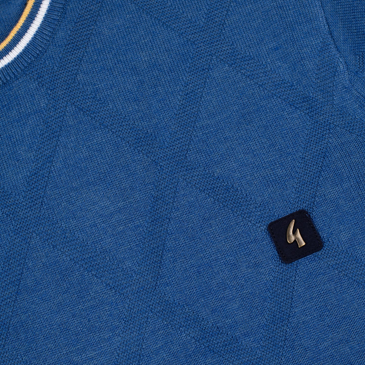 Gabicci - Santino Knitted Crew Neck Sapphire