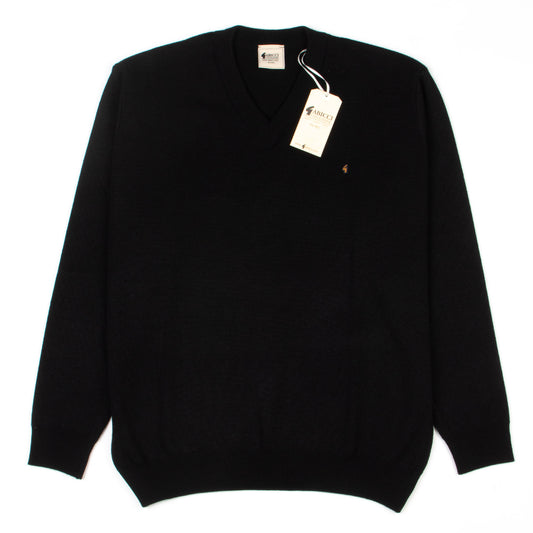 Gabicci V-Neck Sweater Black - Wool Mix