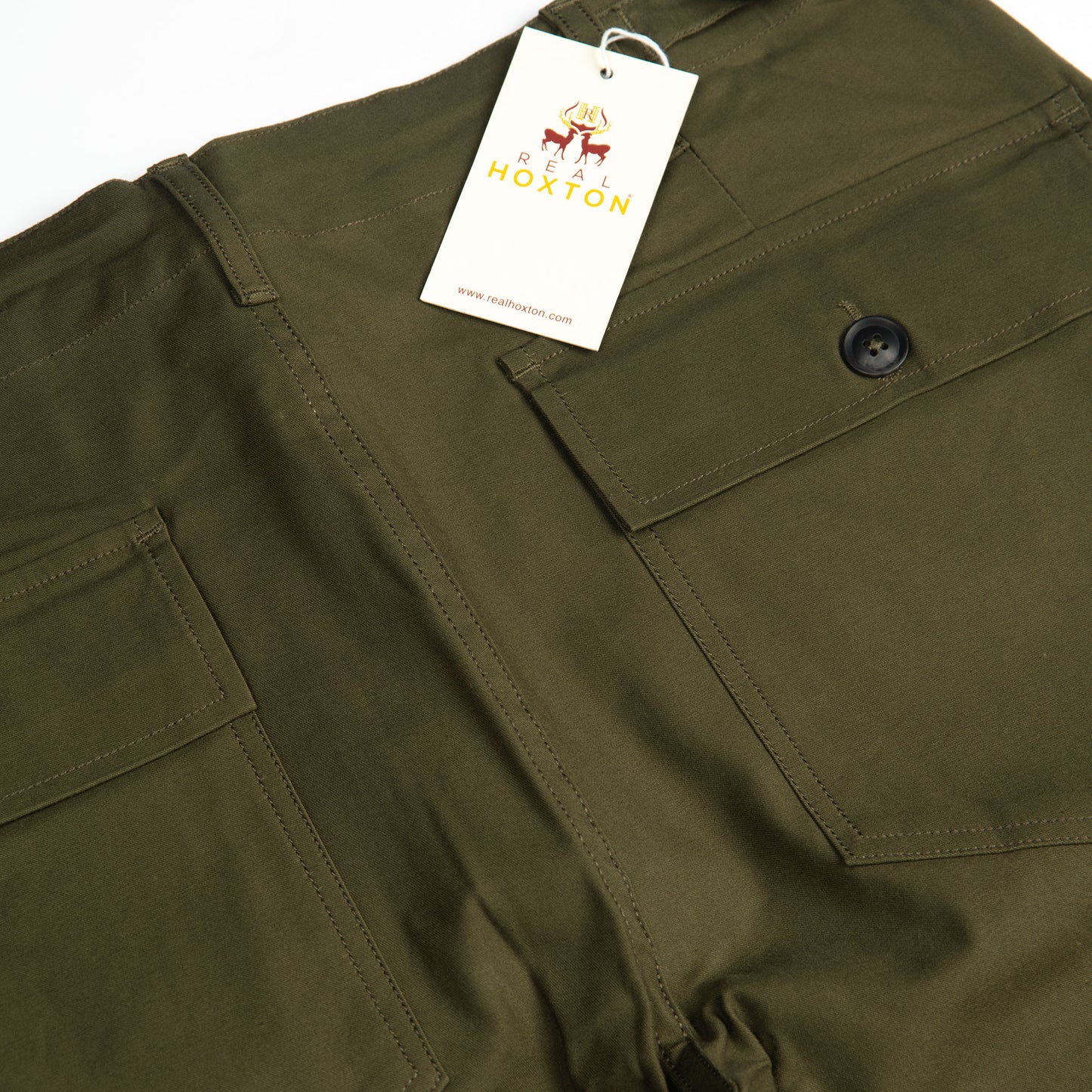 Fatigue Pants - Olive - Real Hoxton - Army Fatigues