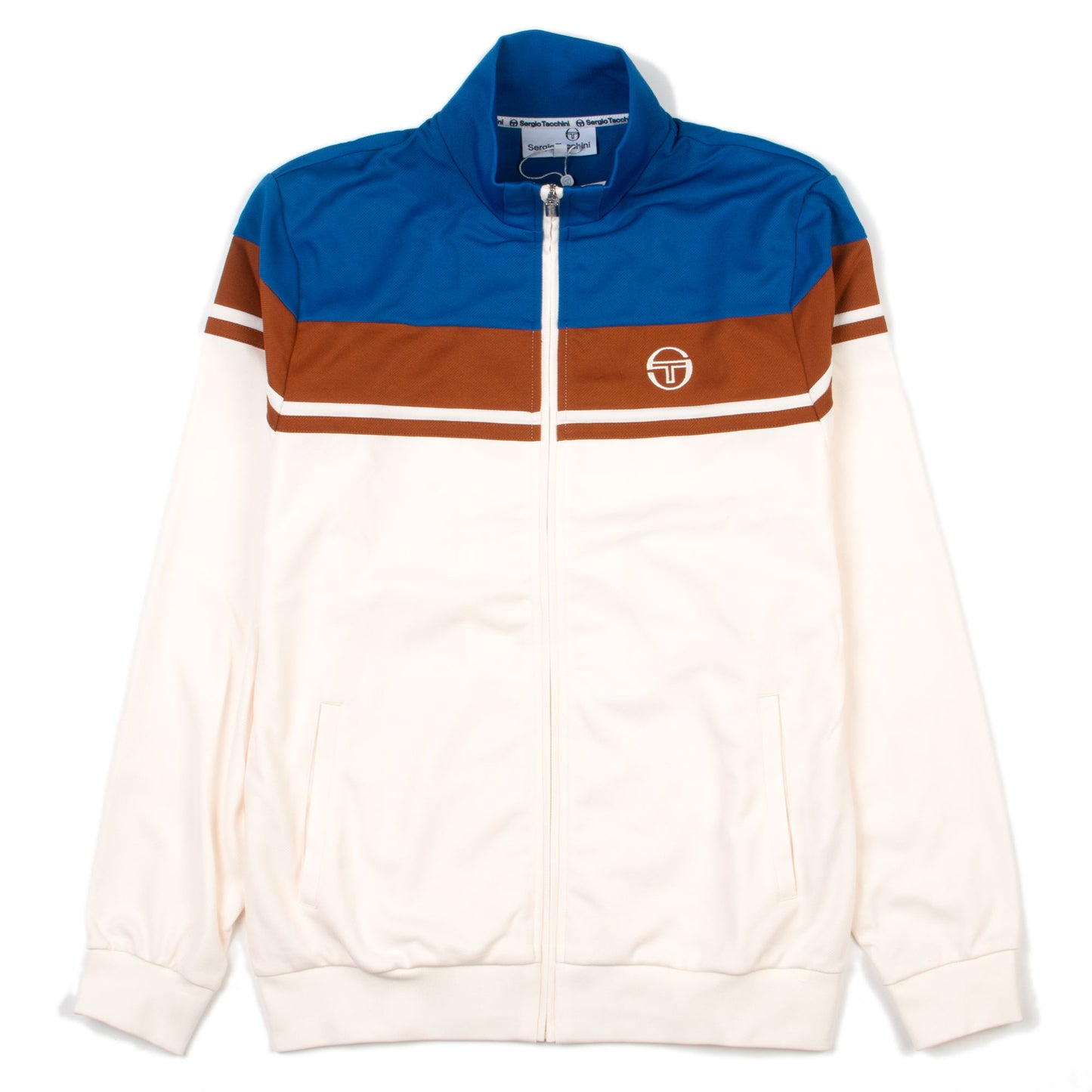 Sergio Tacchini Damarindo Track Top Jacket Nautical Blue/Gardenia/Mocha Bisque