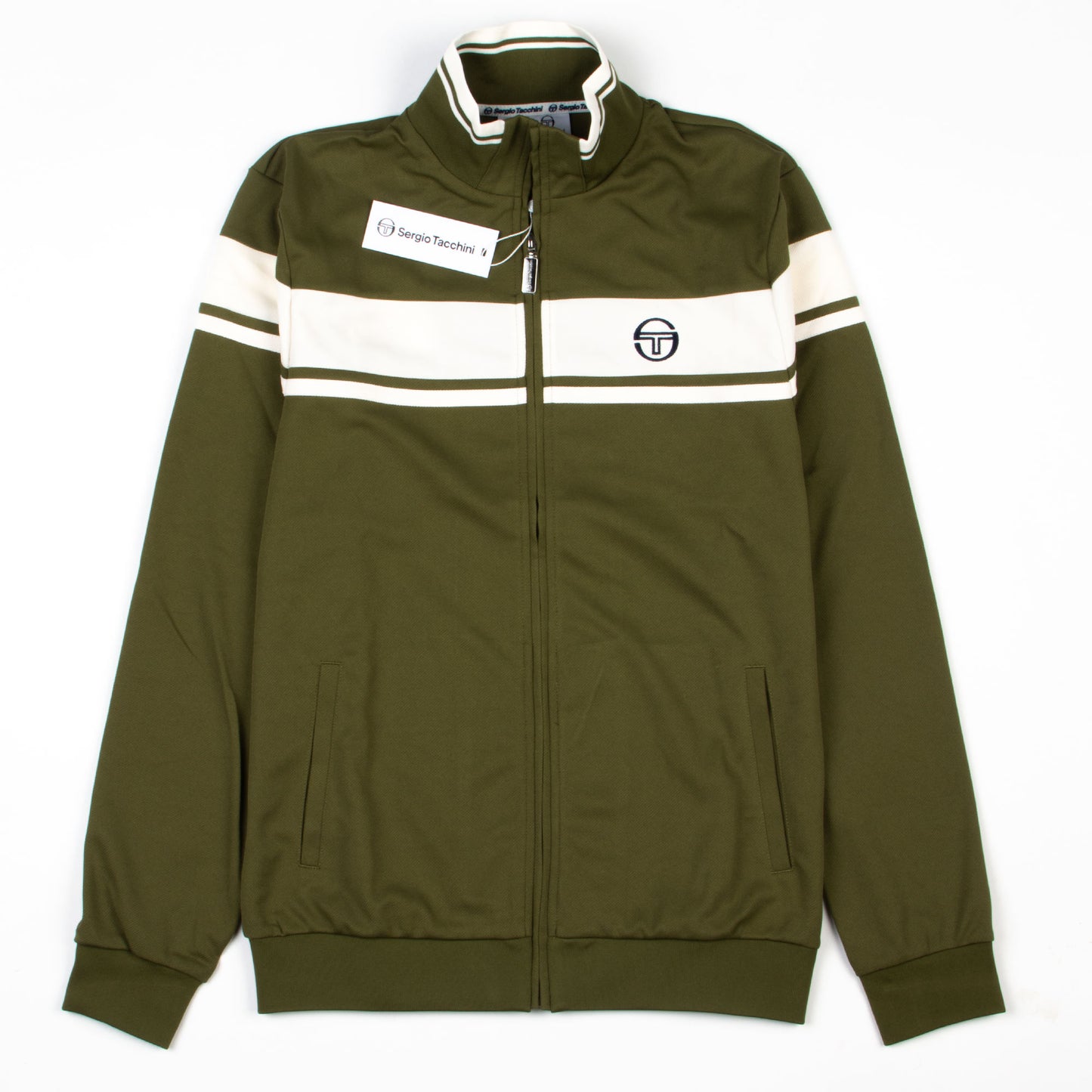 Sergio Tacchini Damarindo Track Top Khaki Gardenia