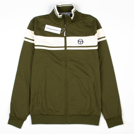 Sergio Tacchini Damarindo Track Top Khaki Gardenia