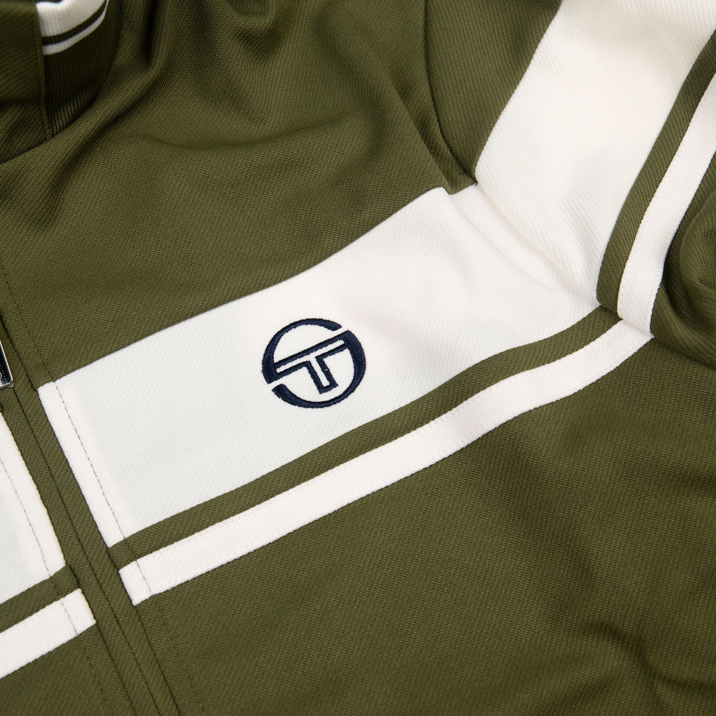 Sergio Tacchini Damarindo Track Top Khaki Gardenia