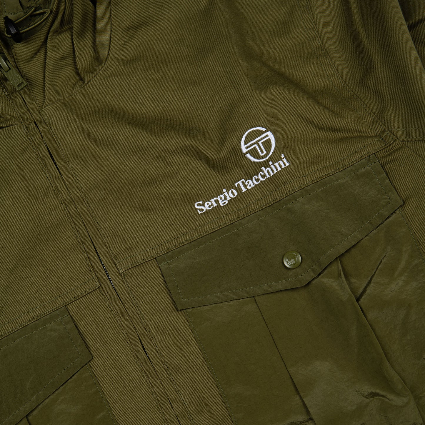 Sergio Tacchini Canvas Mix Jacket Khaki