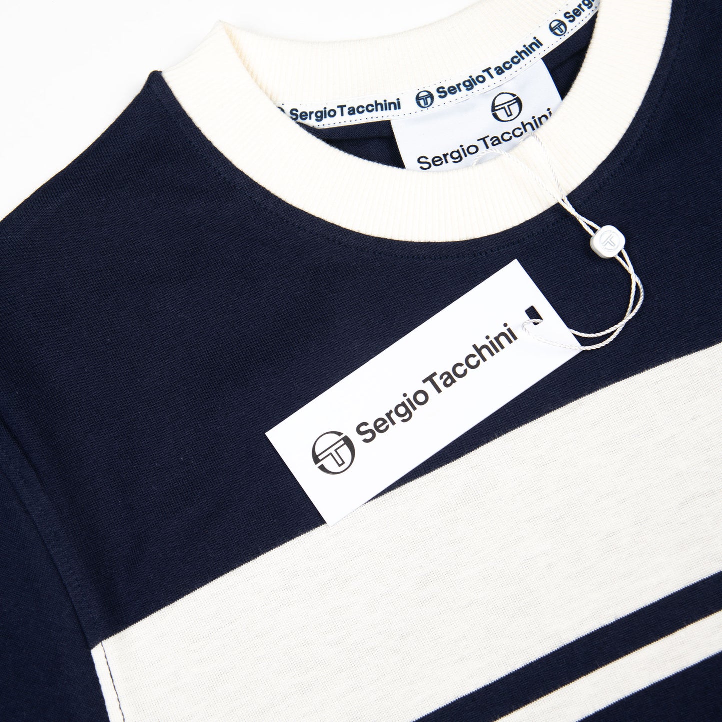 Sergio Tacchini Masters T Shirt Navy White