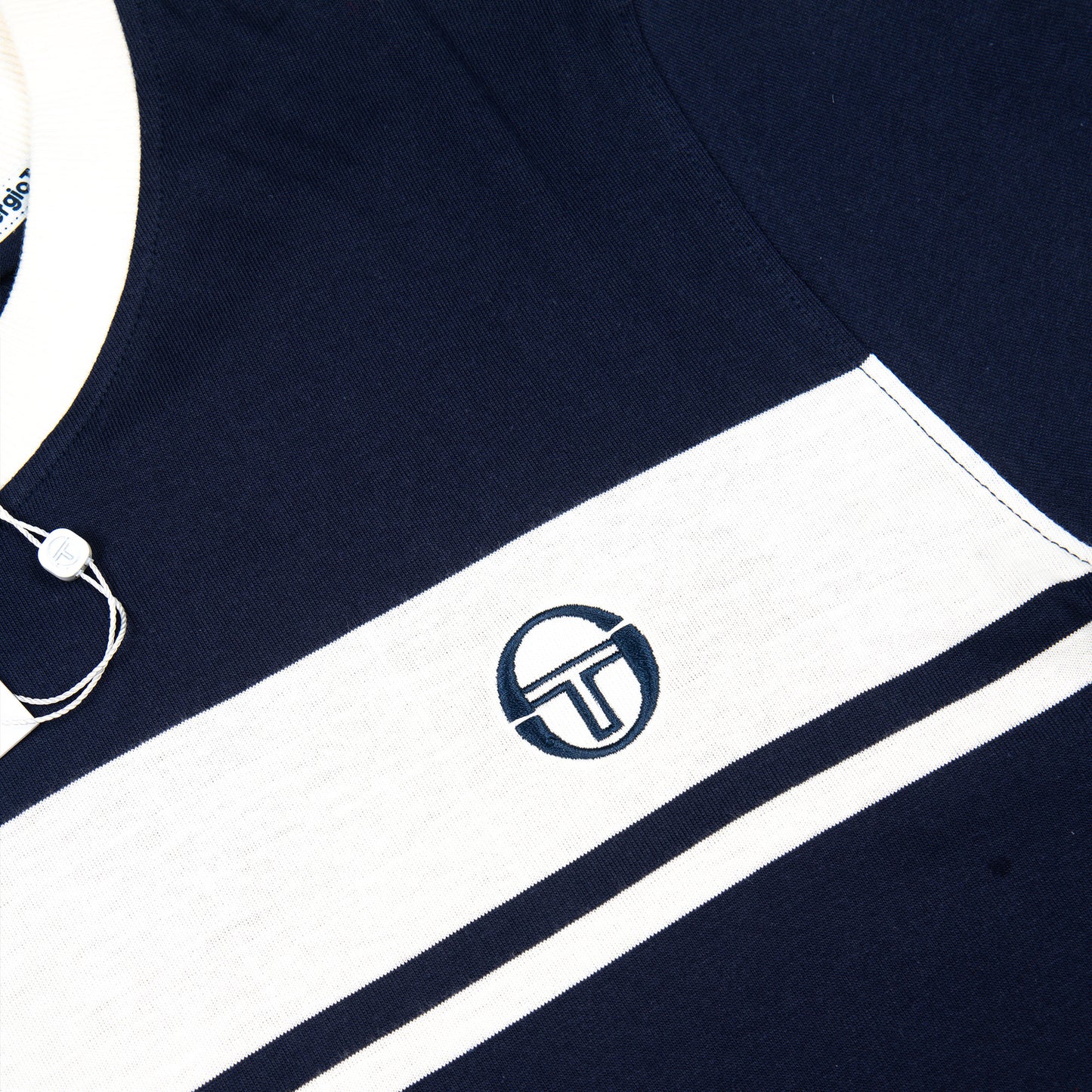 Sergio Tacchini Masters T Shirt Navy White