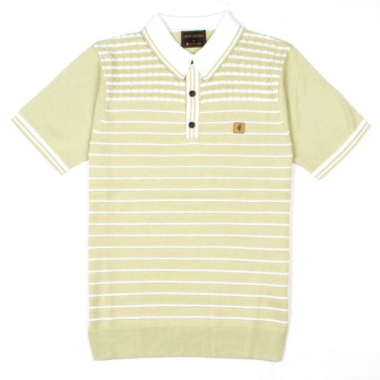 Gabicci Canyon Pistachio Modshoes Exclusive  - Short Sleeve Knitted Polo