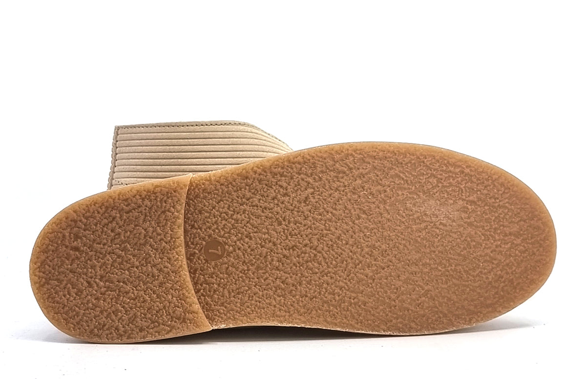 The Preston – Cord Effect Desert Boots In Stone