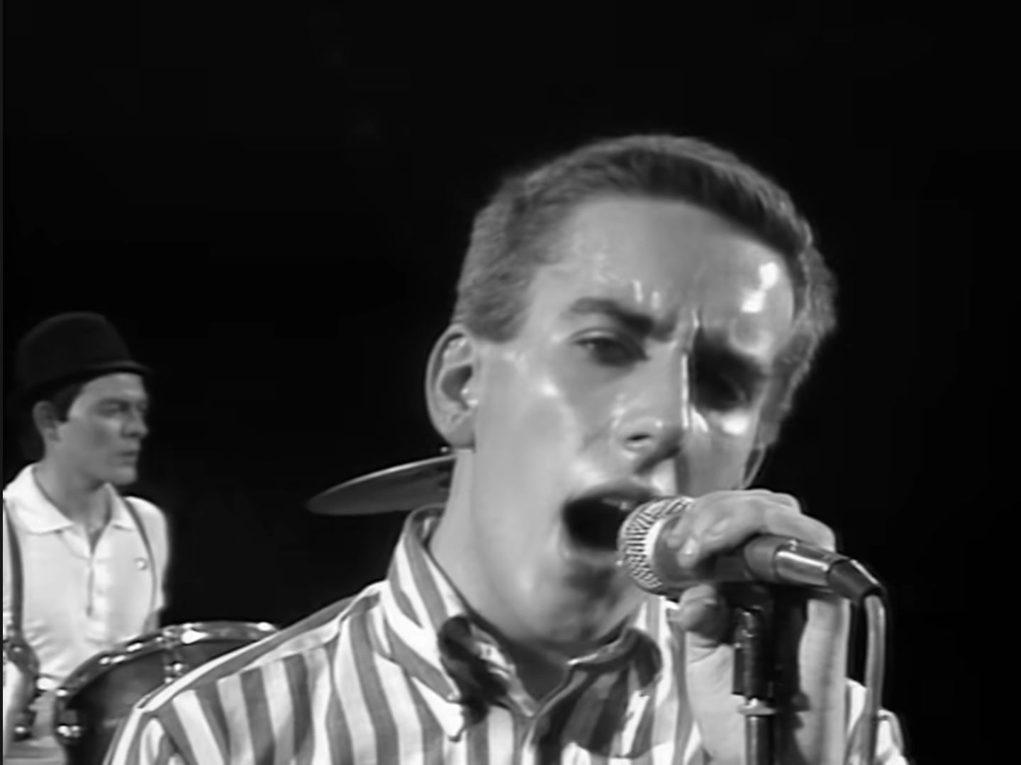Relco Button-Down Shirt – Black & White Stripe | Inspired by Terry Hall & The Specials