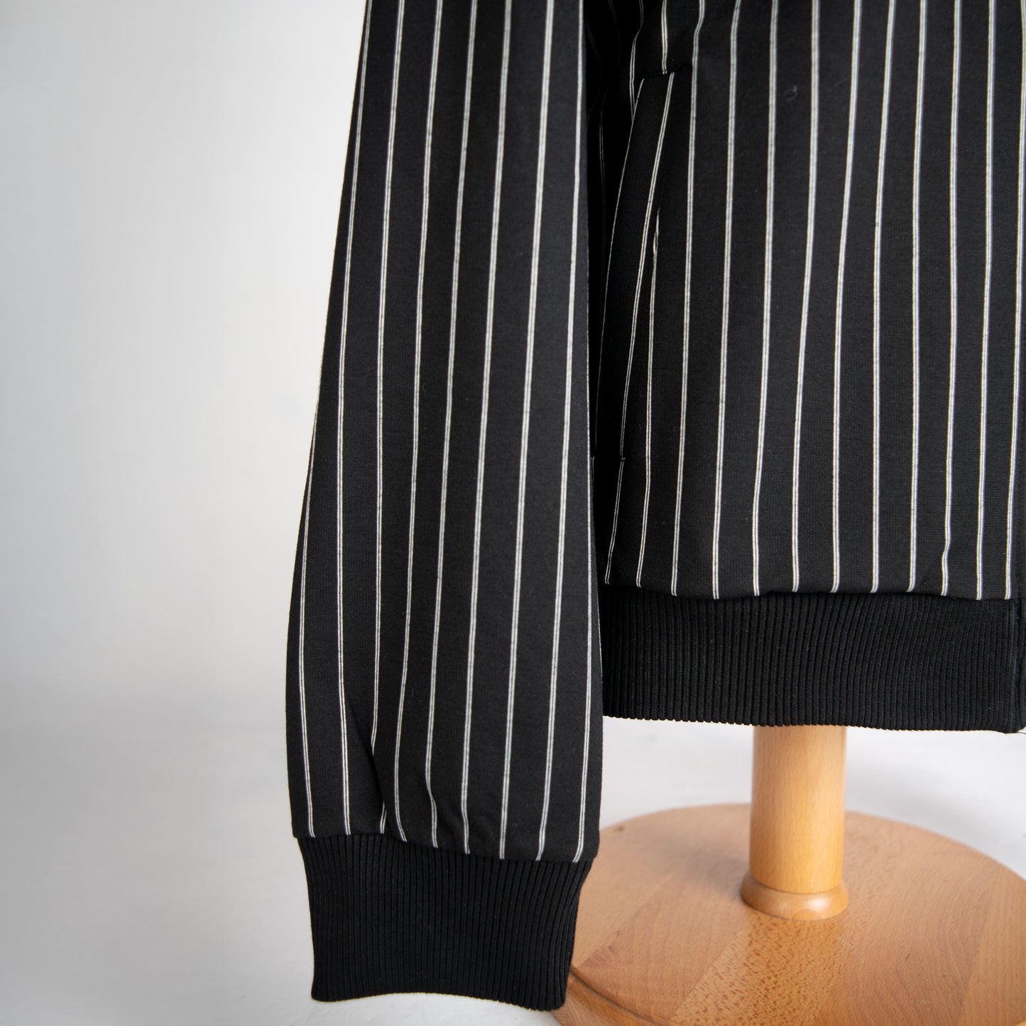 FILA Cooper Striped Track Jacket in Black/ Egret