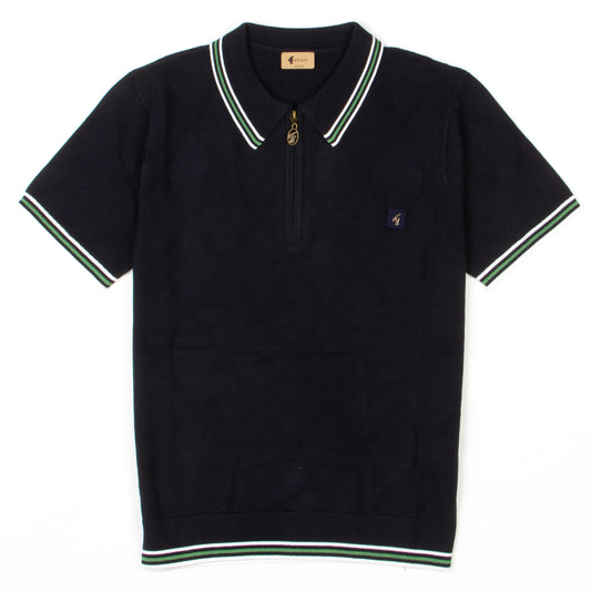Gabicci - Moore Knit Polo In Navy