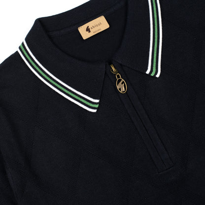 Gabicci - Moore Knit Polo In Navy