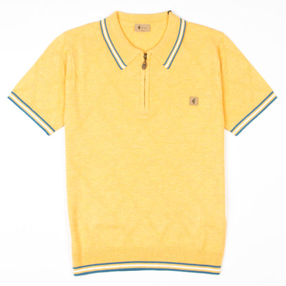 Gabicci - Moore Knit Polo In Pineapple