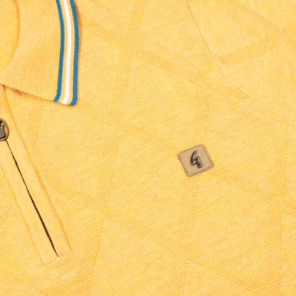 Gabicci - Moore Knit Polo In Pineapple