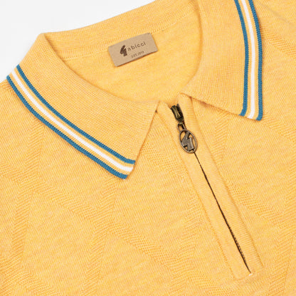 Gabicci - Moore Knit Polo In Pineapple