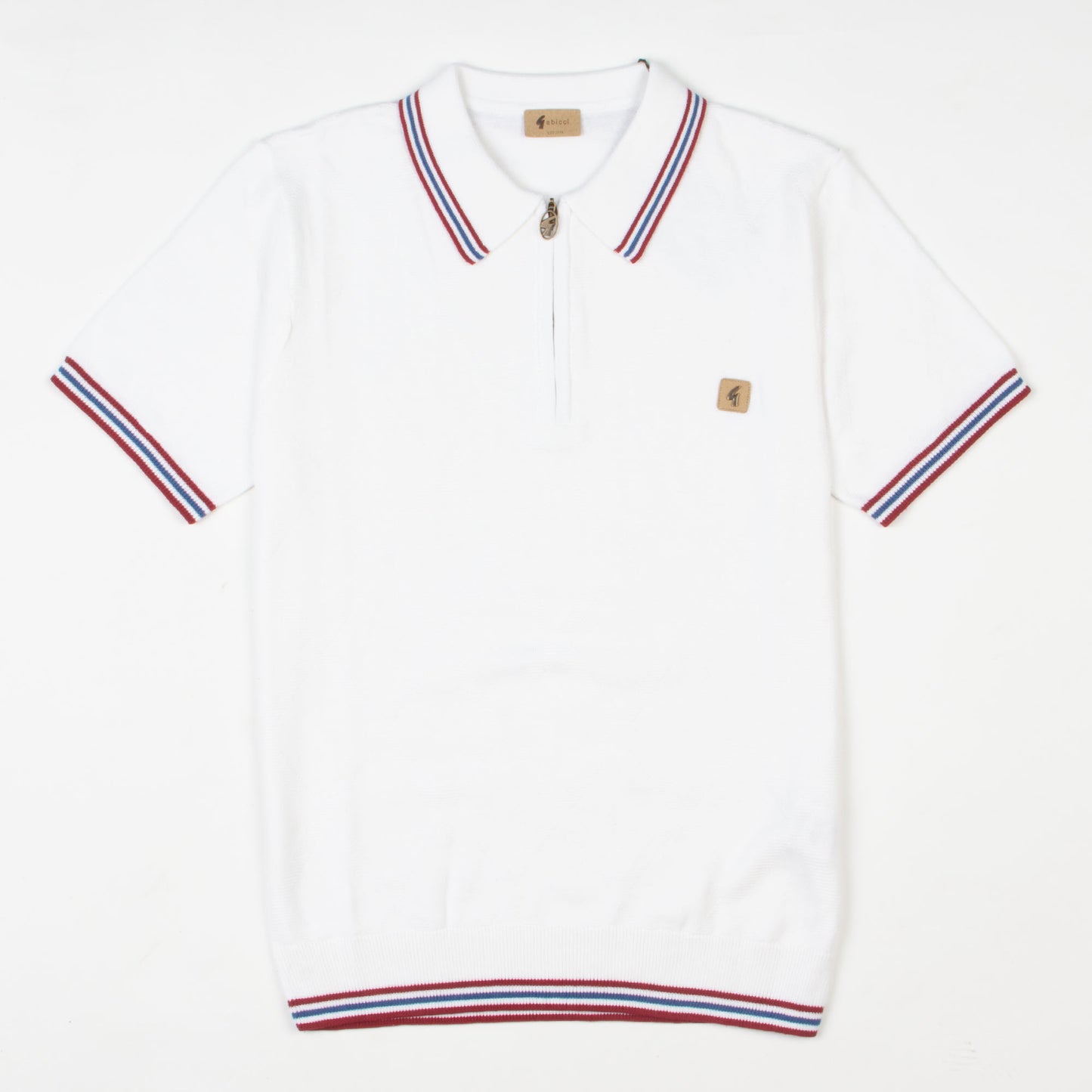 Gabicci - Moore Knit Polo In White