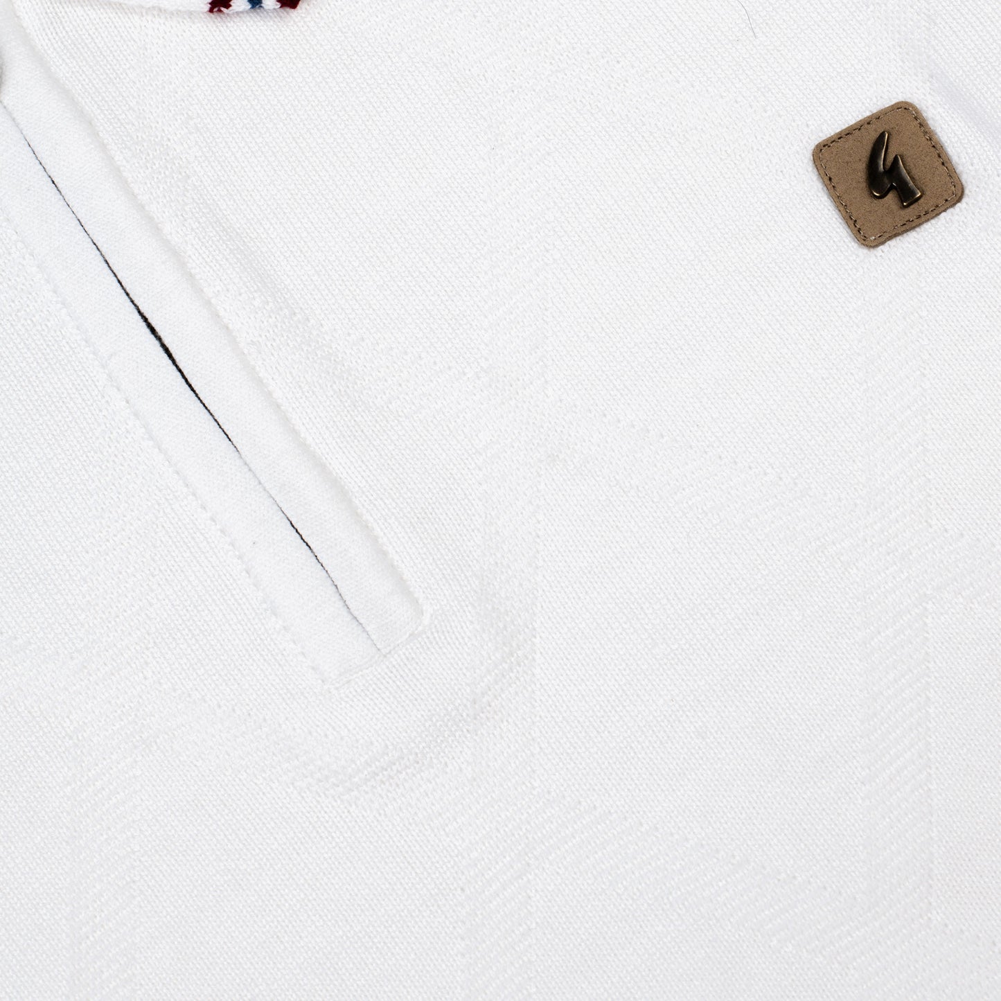 Gabicci - Moore Knit Polo In White