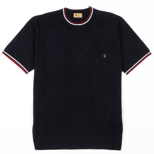 Gabicci - Santino Knitted Crew Neck Navy