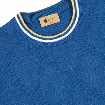 Gabicci - Santino Knitted Crew Neck Sapphire