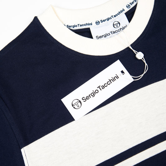Sergio Tacchini Masters T Shirt Navy White
